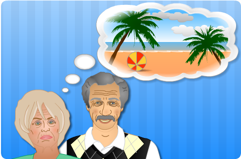 Alice dreaming of a beach holiday in Lanzarote