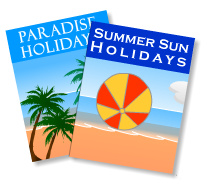 A picture of holiday pamphlets
