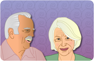 A pictiure of Flora and her husband