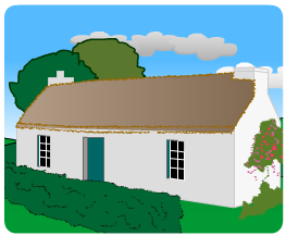A picture of Les' cottage