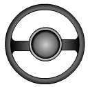 A steering wheel
