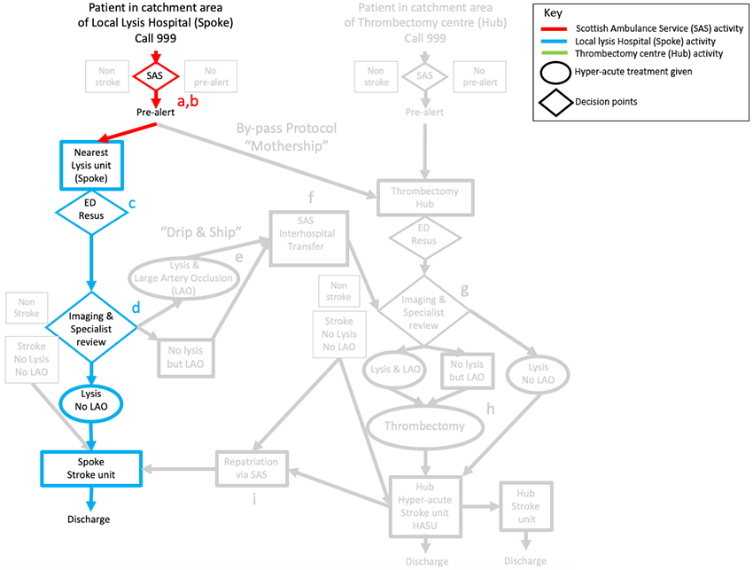 Angela's pathway from 999 call to treatment and discharge