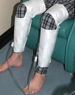 Intermittent Pneumatic Compression - person sitting