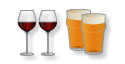 2 red wines and 2 beers