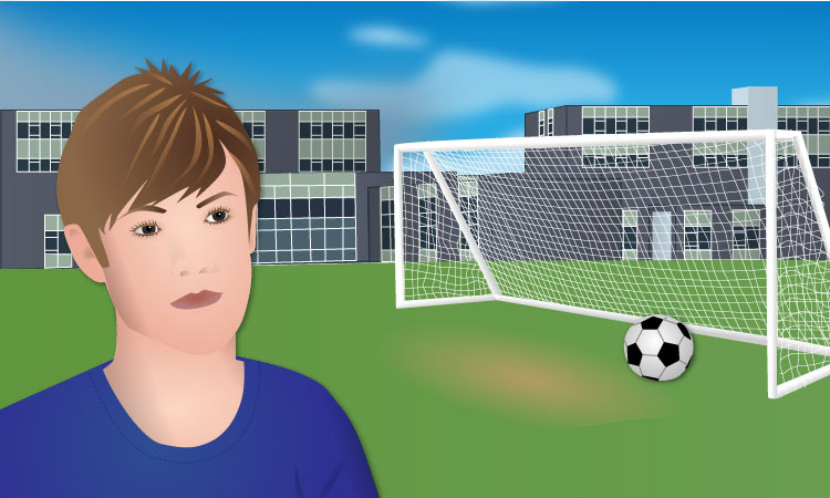 Jack at school now age 16