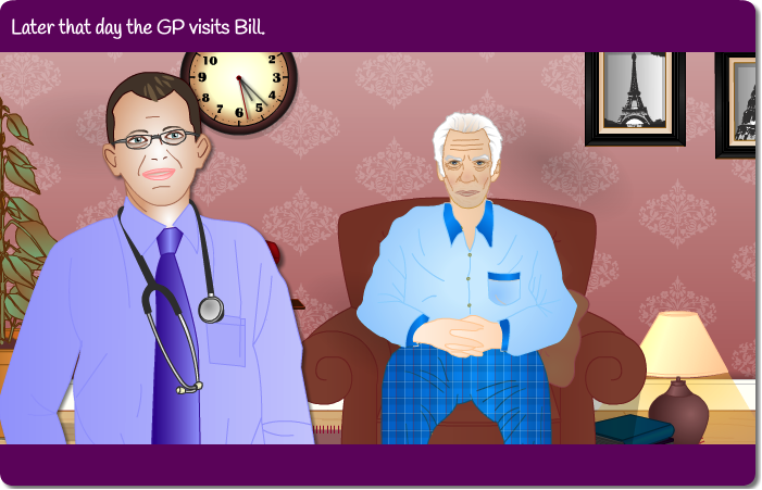 The GP talks to Bill