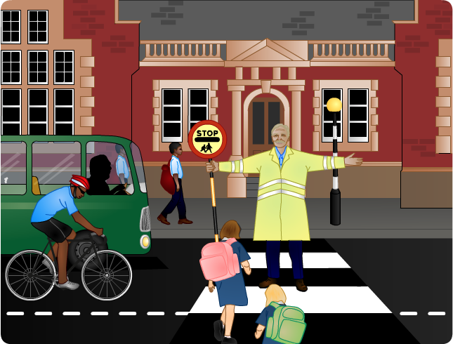 Frank is a lollipop man