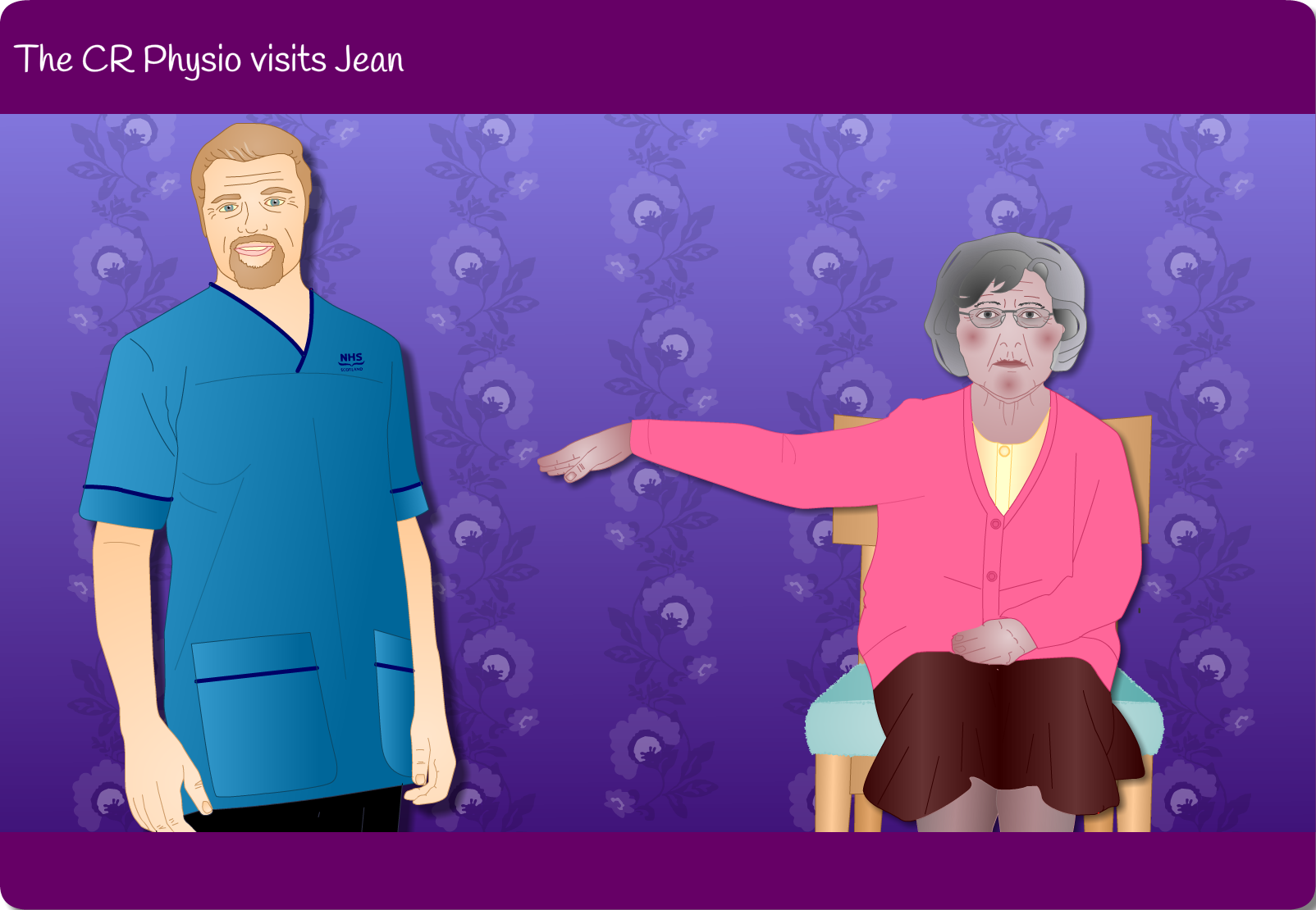 Jean with the physio